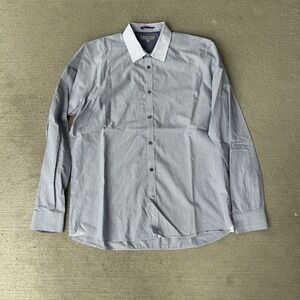 Ted Baker London Men's Patterned Dress Shirt Size 5 (M) Geometric Long Sleeve